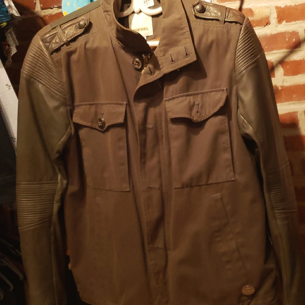 Diesel men leather jacket